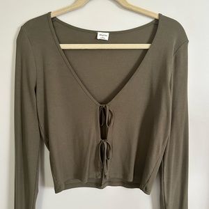 Wilfred Free front tie cardigan